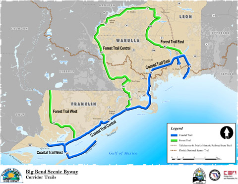 Big Bend Scenic Byway Trail Map